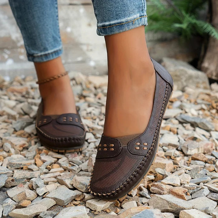 Women's Loafers | Perforated Slip On