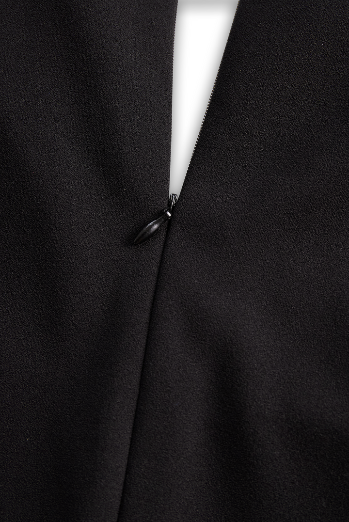 Refined Elegant Pencil Dress | Belted V Neck