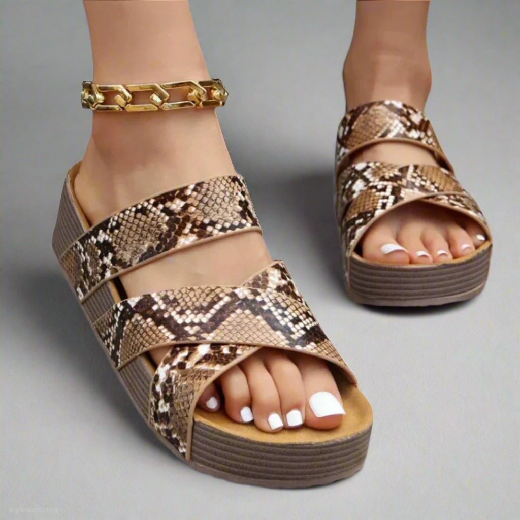 Women's Orthopedic Sandals | Cross Strap Braided