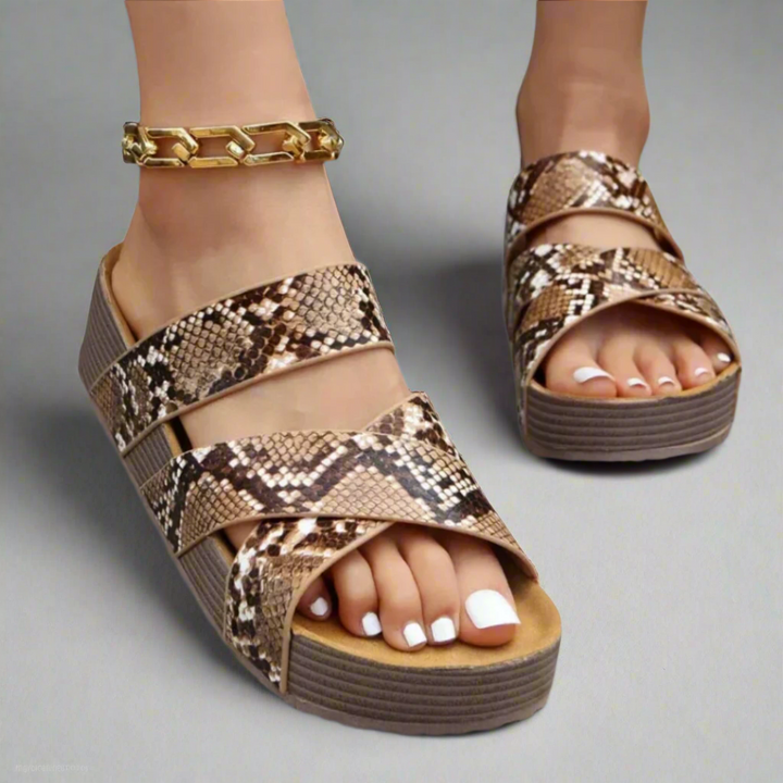 Women's Orthopedic Sandals | Cross Strap Braided