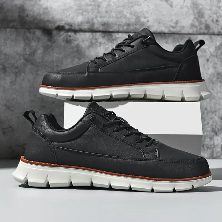 Men’s Classic Leather Lace-Up Sneakers