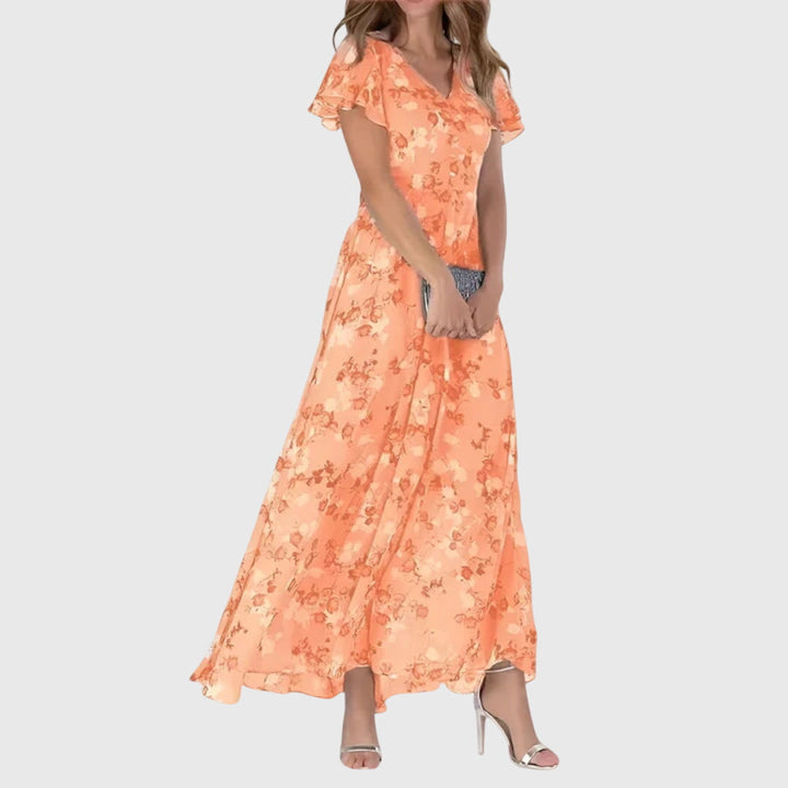 Women’s Floral Maxi Dress | Flattering V Neck