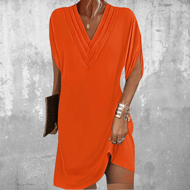 Women's Elegant Loose Fit Mini Dress