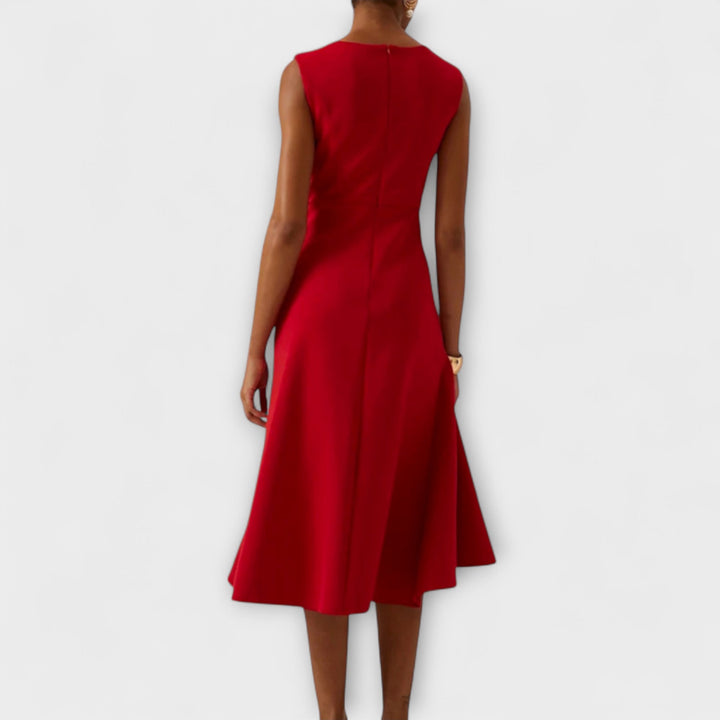 Sophisticated Elegant Midi Dress | Sleeveless