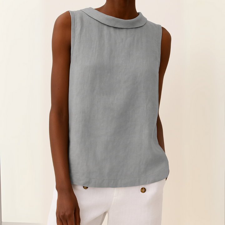 Women’s Sleeveless Collar Top