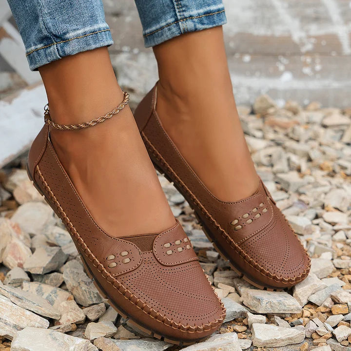 Women's Loafers | Perforated Slip On