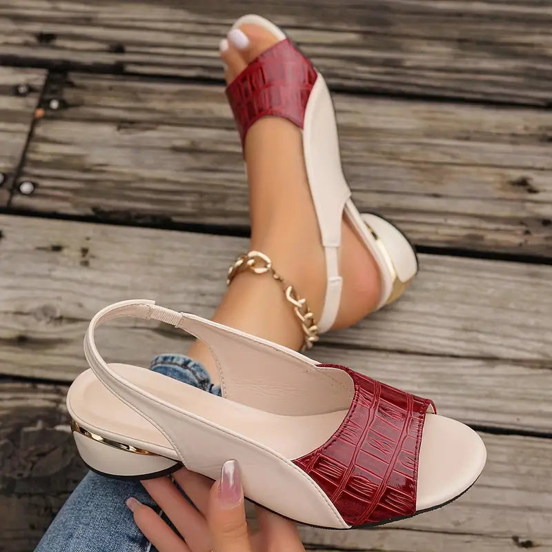 Women’s Leather Slingback Comfort Sandals