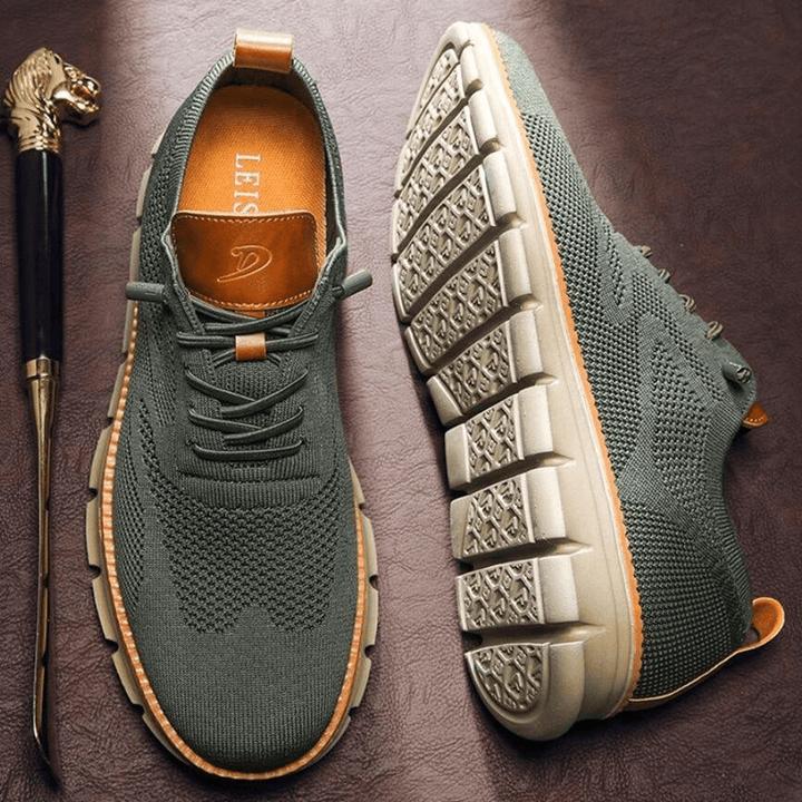 Comfortable Support Shoes Men’s | Lace Up Knit