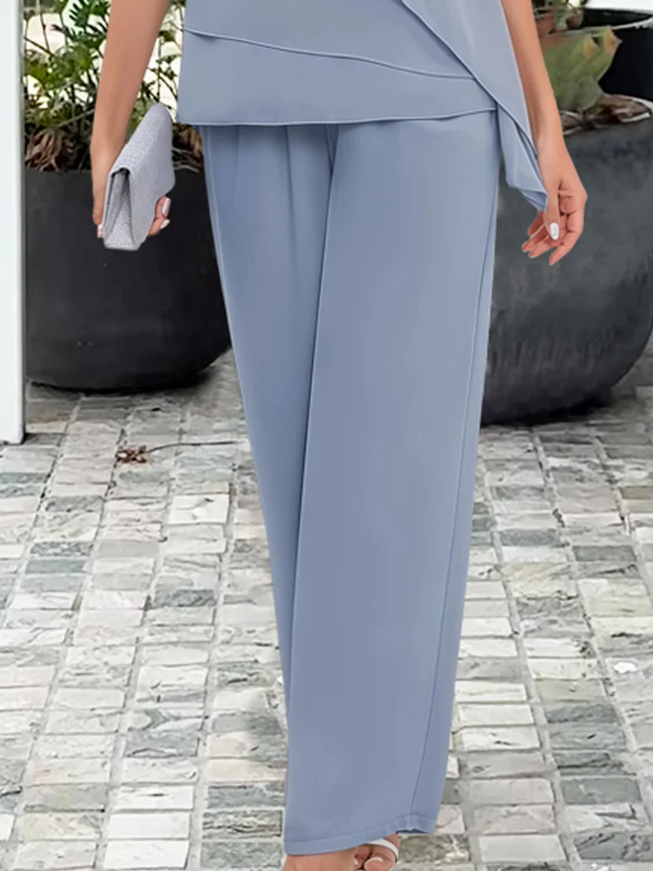 Elegant Co-Ord  Set | Asymmetric Wide Leg