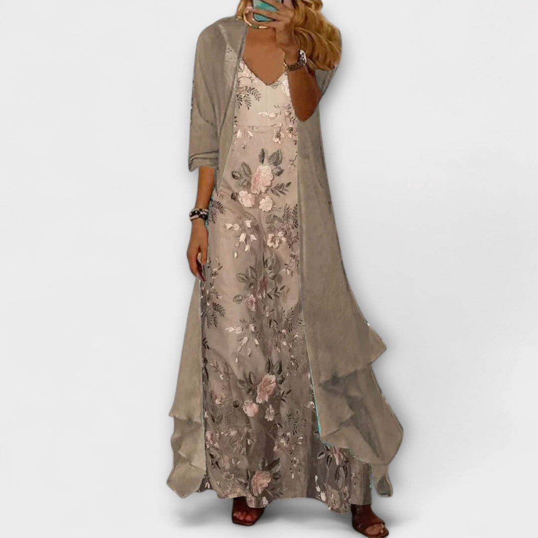 Elegant Floral Maxi Dress | Women’s