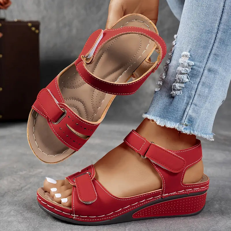 Women's Orthopedic Wedge Sandals | Double Strap