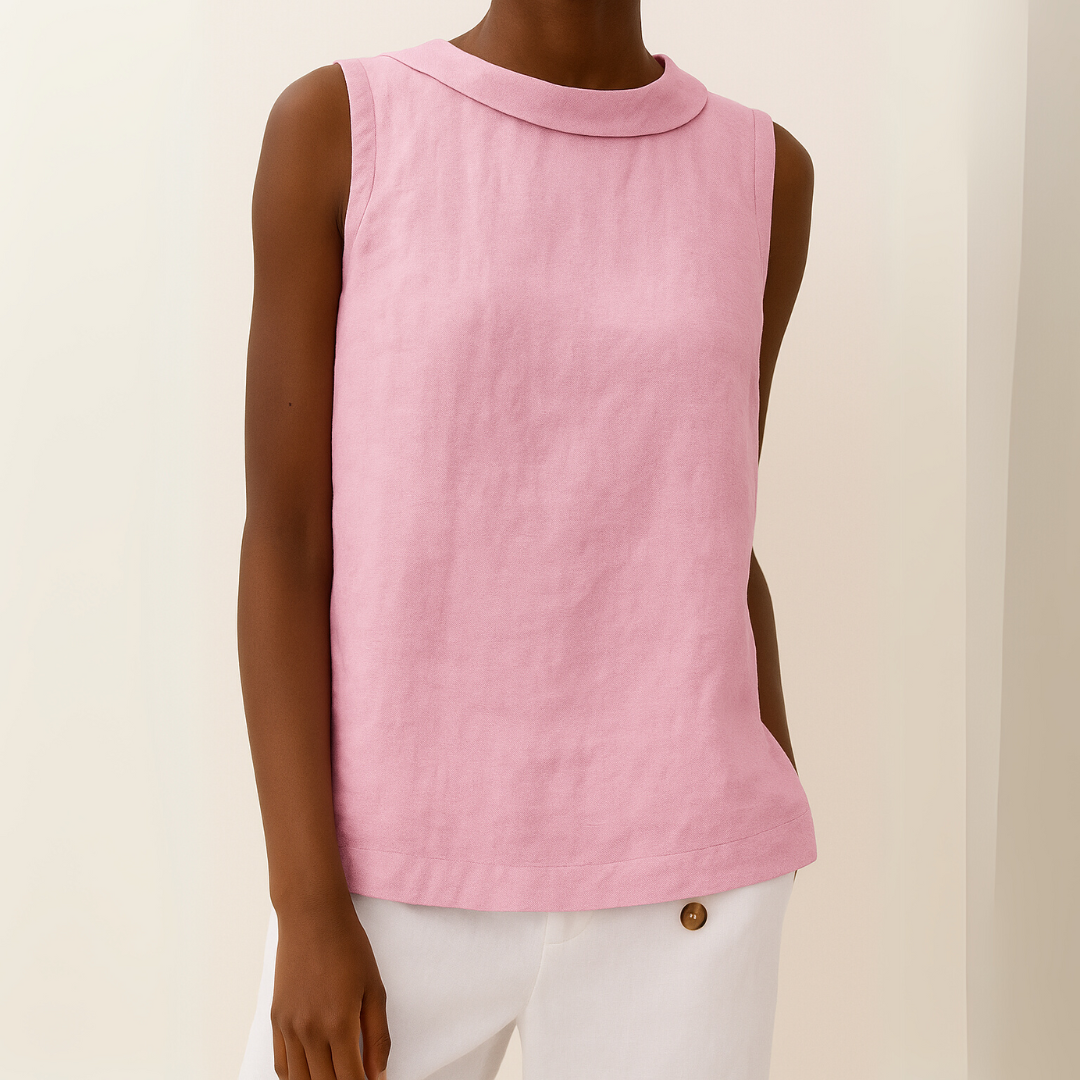 Women’s Sleeveless Collar Top