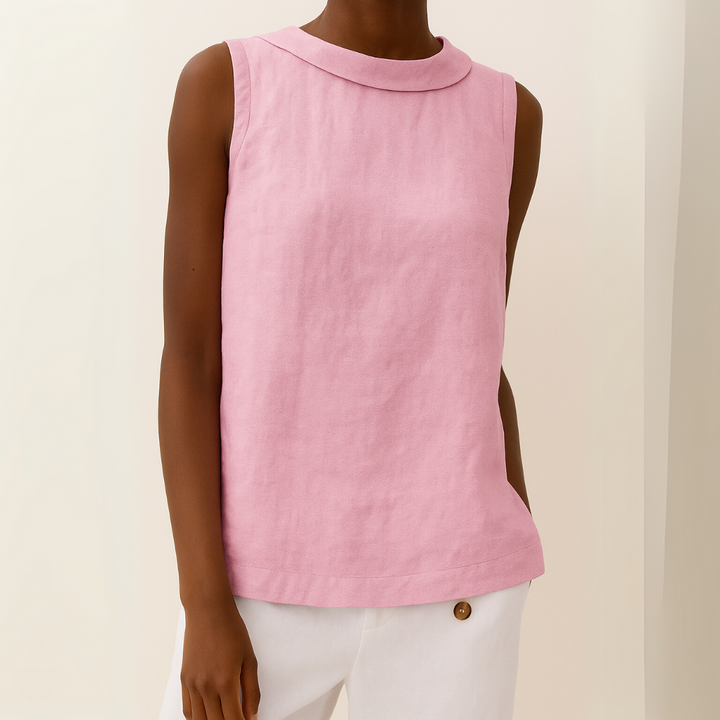 Women’s Sleeveless Collar Top