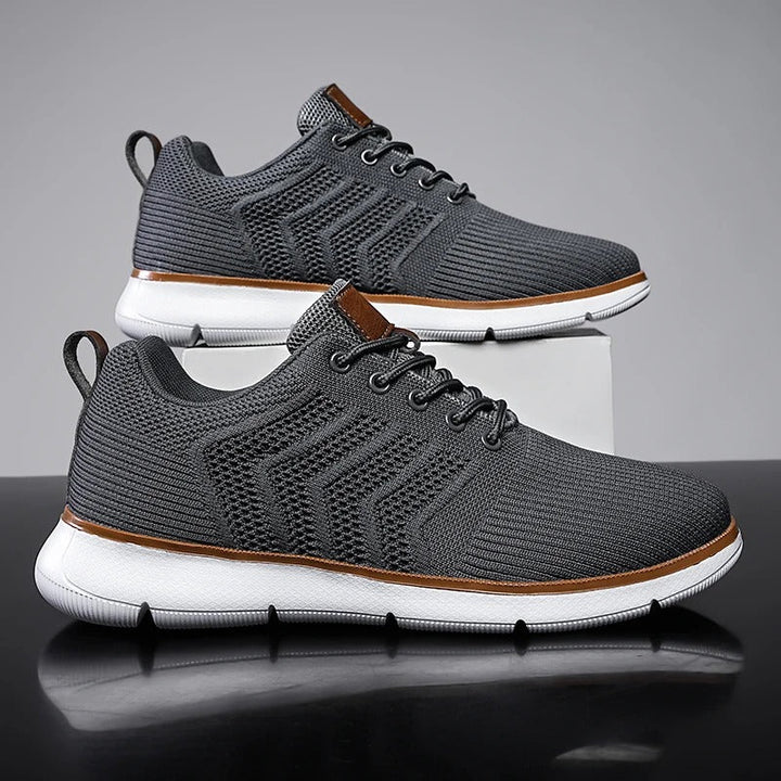 Comfortable Knit Lace-Up Sneakers
