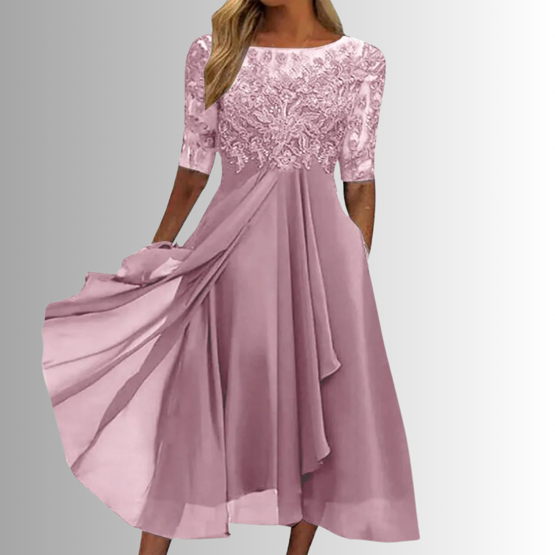 Women’s Elegant Lace Dress | Midi