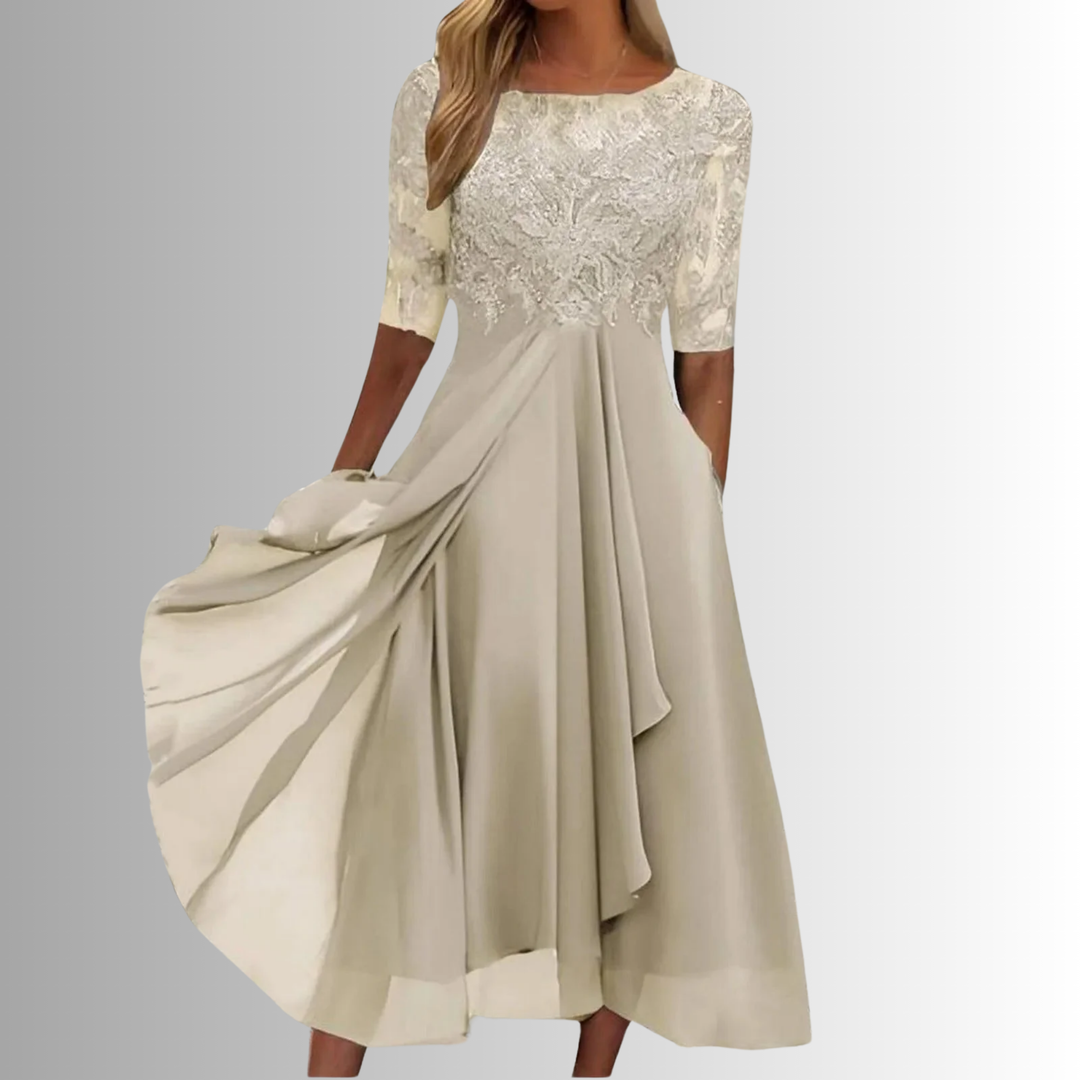 Women’s Elegant Lace Dress | Midi