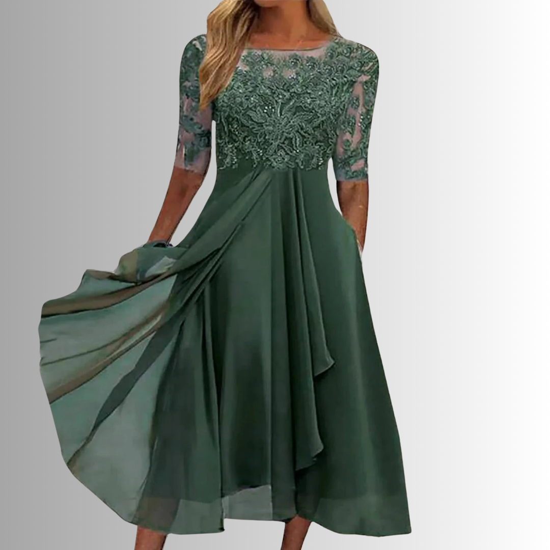 Women’s Elegant Lace Dress | Midi