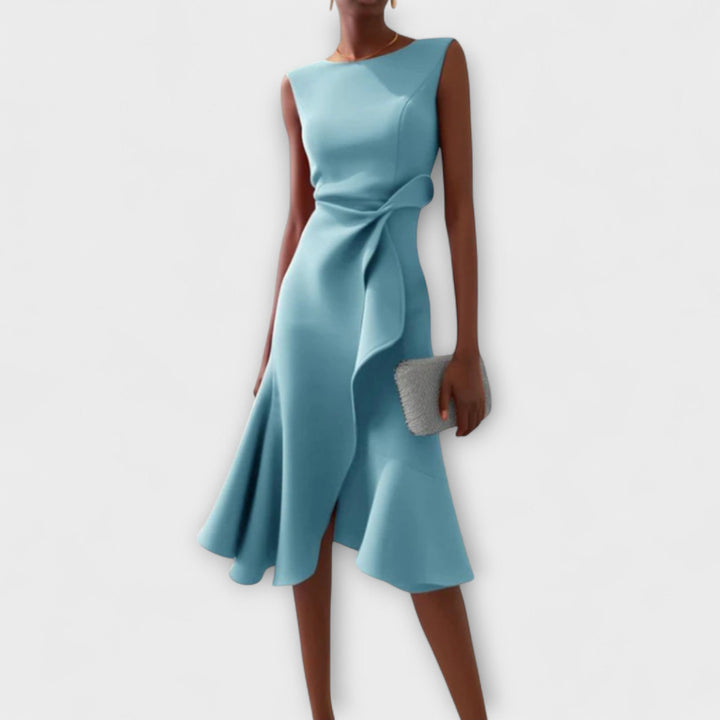Sophisticated Elegant Midi Dress | Sleeveless
