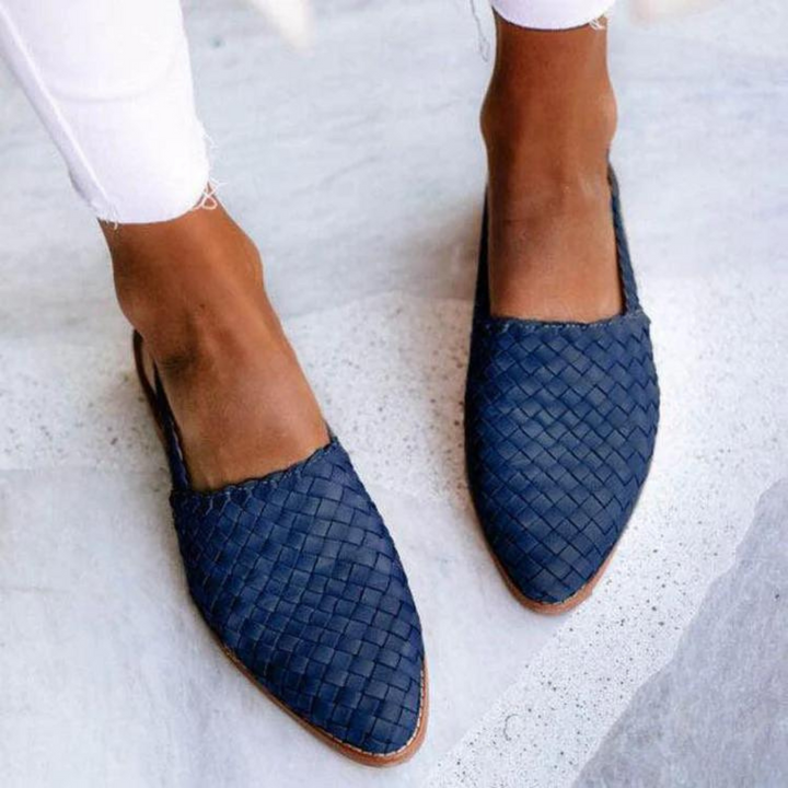 Women's Elegant Leather Ballerina Flats