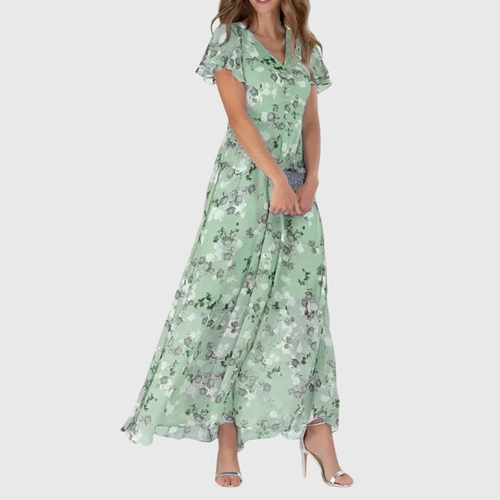 Women’s Floral Maxi Dress | Flattering V Neck