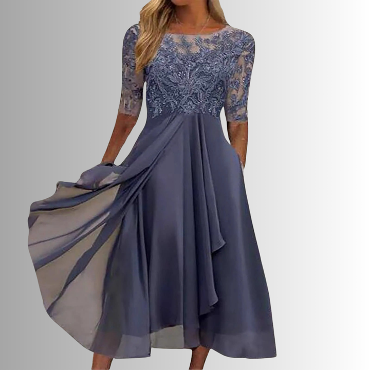 Women’s Elegant Lace Dress | Midi