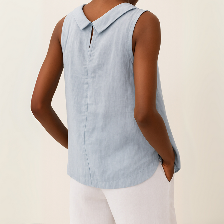 Women’s Sleeveless Collar Top