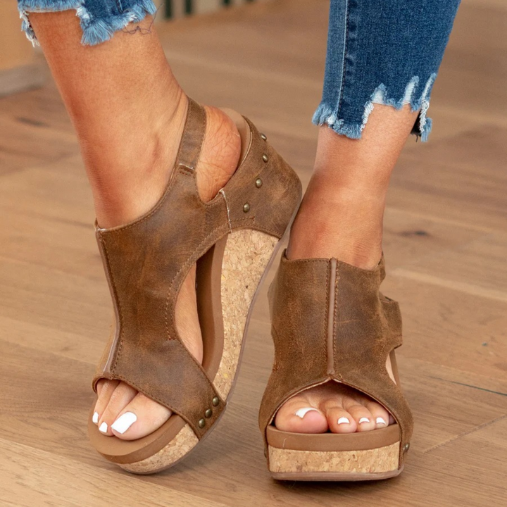 Women’s Suede Orthopedic Wedge Sandals