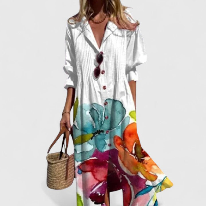 Elegant Boho Maxi Dress | Women’s Floral