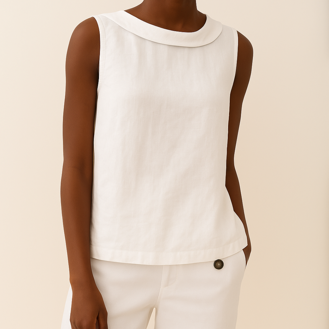 Women’s Sleeveless Collar Top