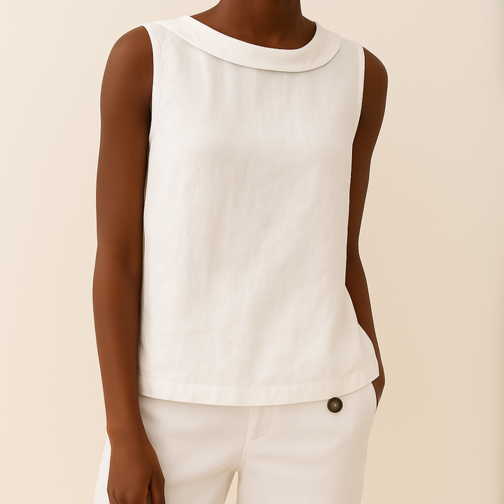 Women’s Sleeveless Collar Top