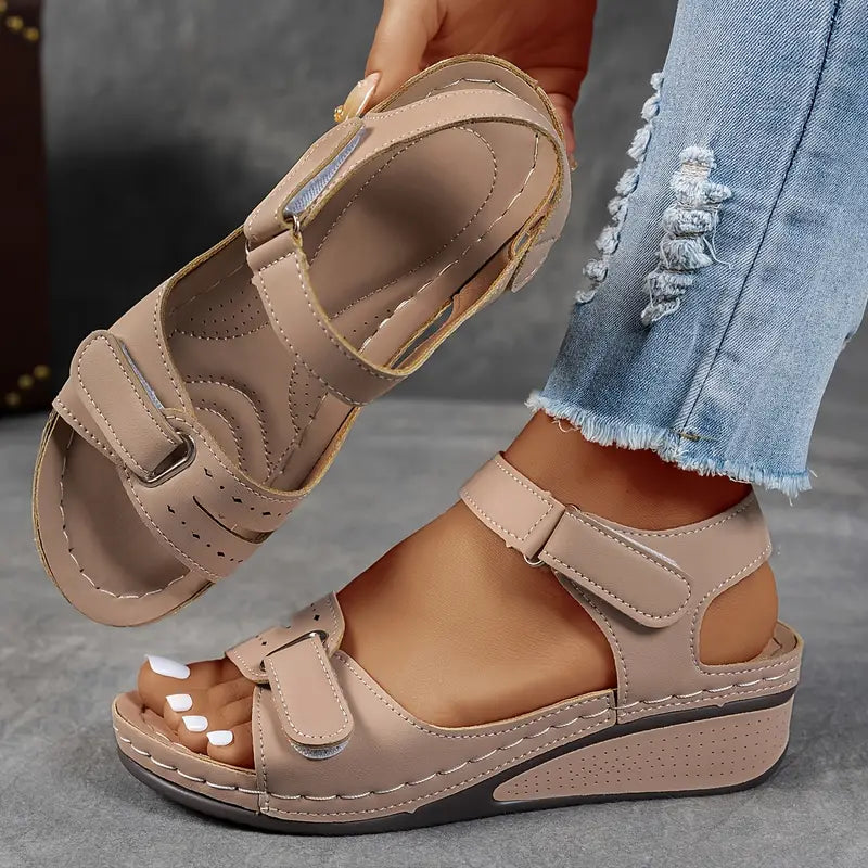 Women's Orthopedic Wedge Sandals | Double Strap