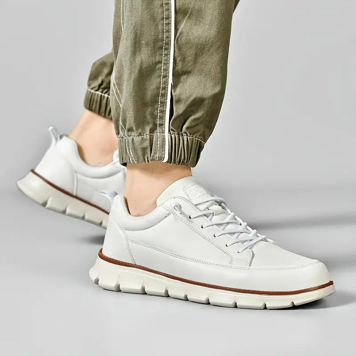 Men’s Classic Leather Lace-Up Sneakers
