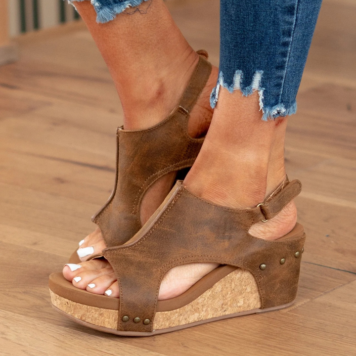 Women’s Suede Orthopedic Wedge Sandals