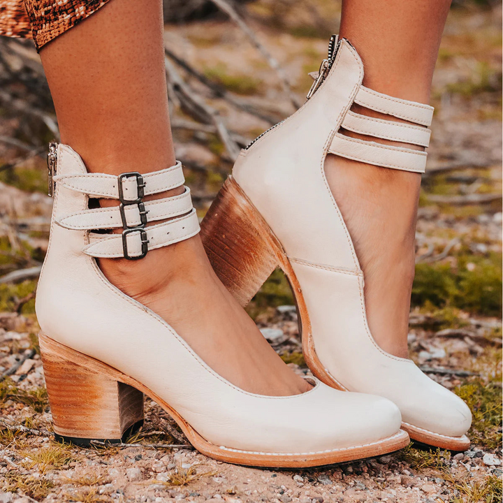 Elegant Comfortable Sandals | Cut Out Block Heel
