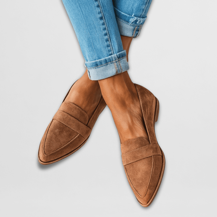 Women’s Suede Loafers | Pointed Toe