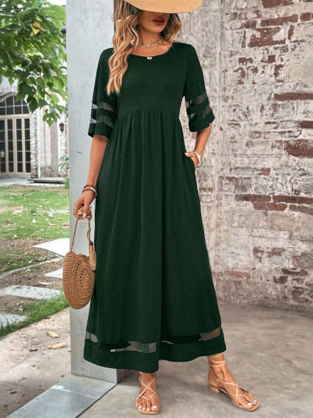 Women's Chic Tummy Flatering | Maxi Dress