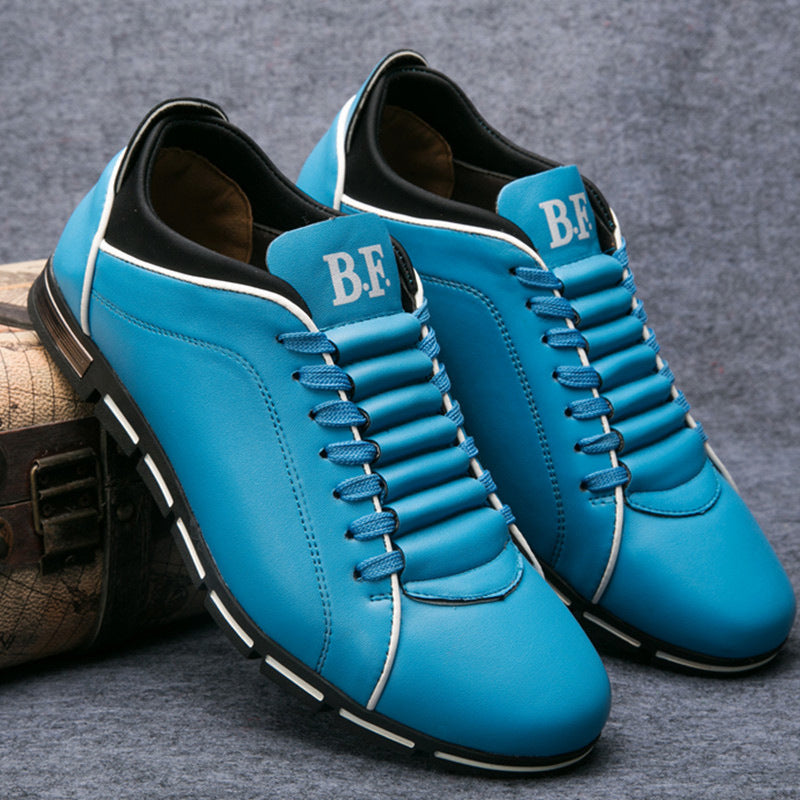 Men's Low Top Leather Sneakers | Lace Up