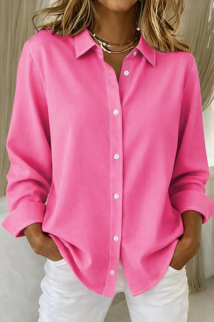 Women's Elegant Collared Blouse