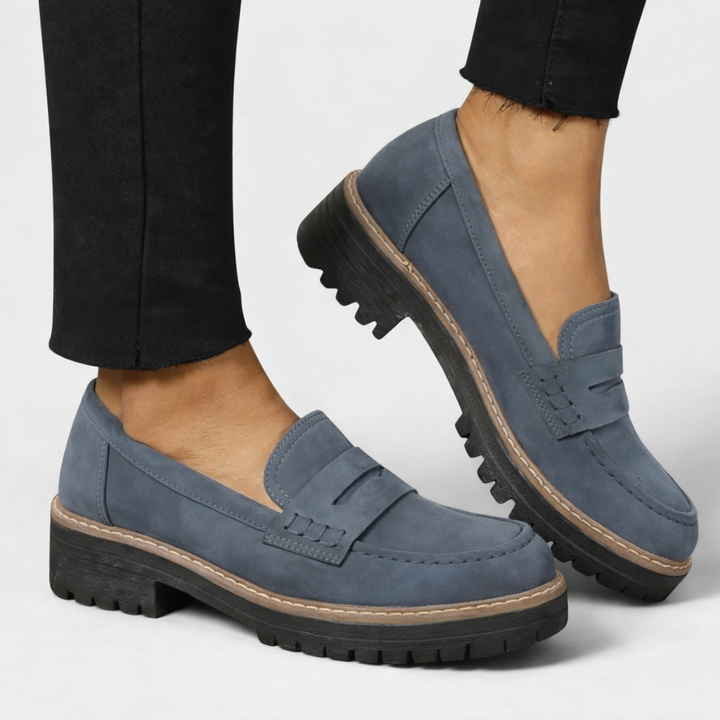 Women's Orthopedic Penny Loafers | Lug Sole