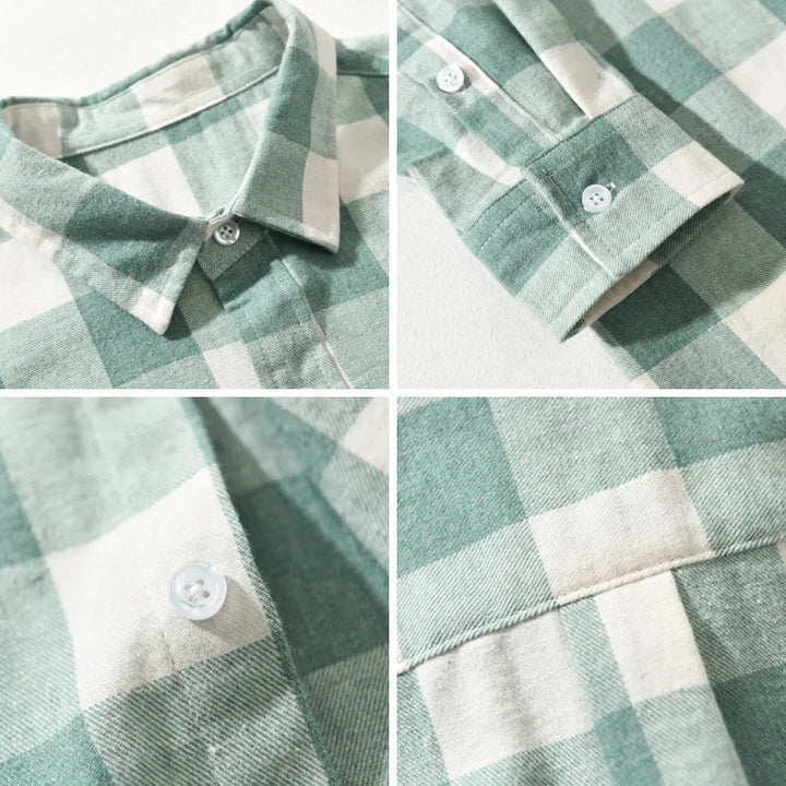 Cotton Check Shirt | Long Sleeve