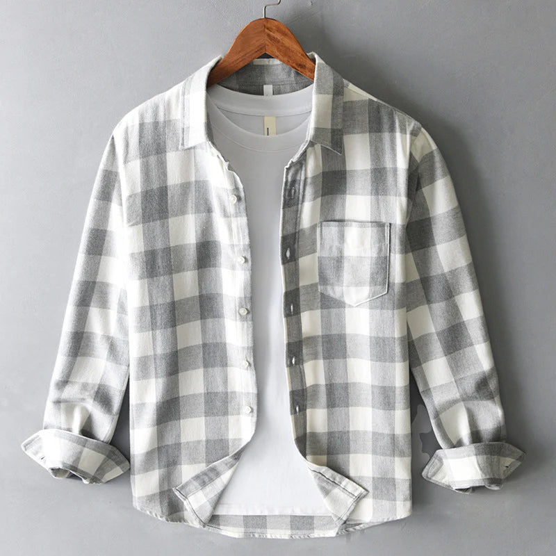 Cotton Check Shirt | Long Sleeve