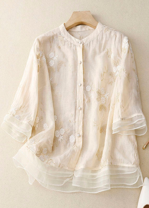 Women's Chic Floral Blouse | 3/4 Sleeve