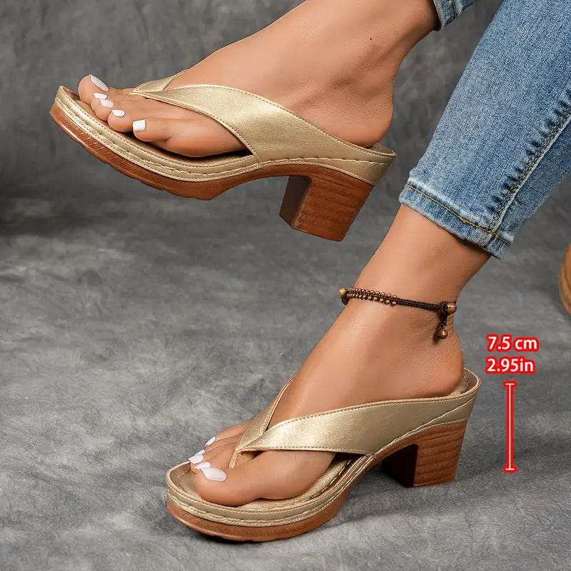Women's Orthopedic Heeled Slippers