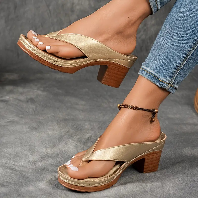 Women's Orthopedic Heeled Slippers