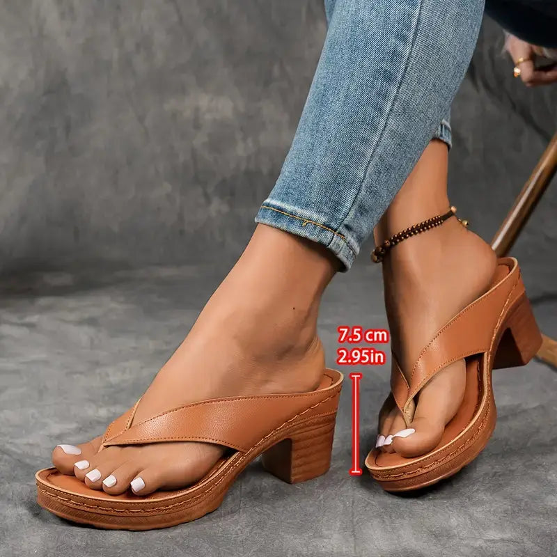 Women's Orthopedic Heeled Slippers