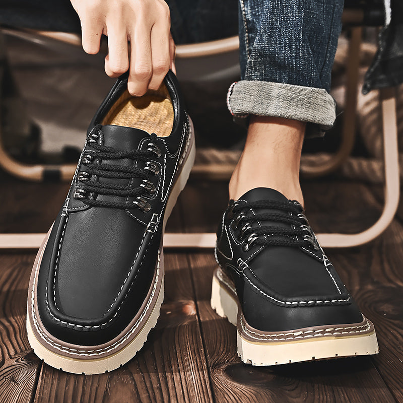 Men’s Classic Leather Lace-Up Shoes