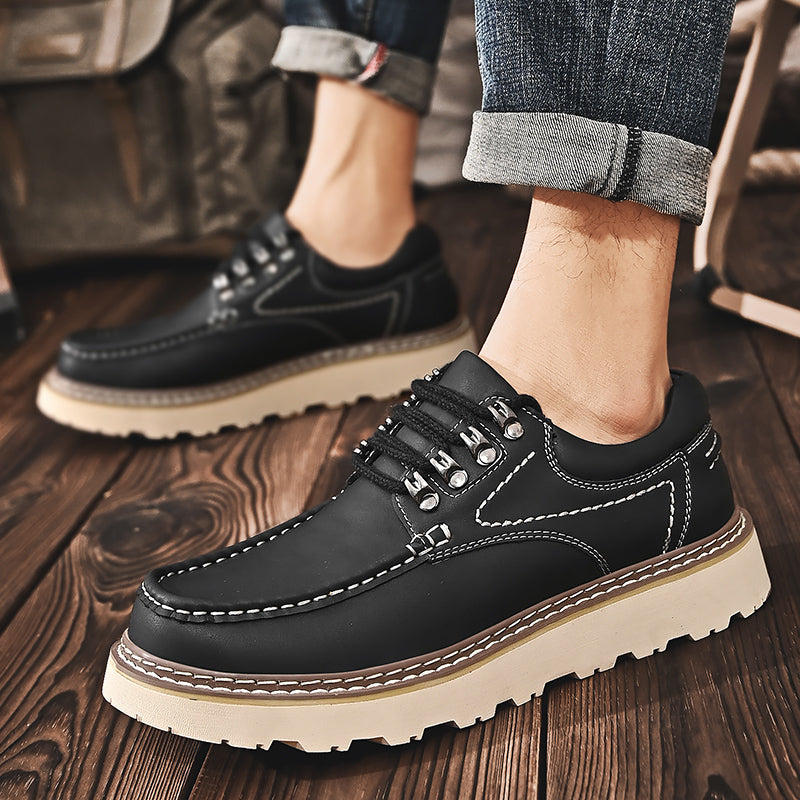 Men’s Classic Leather Lace-Up Shoes