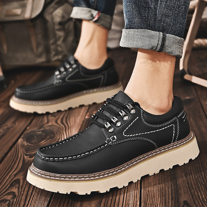 Men’s Classic Leather Lace-Up Shoes