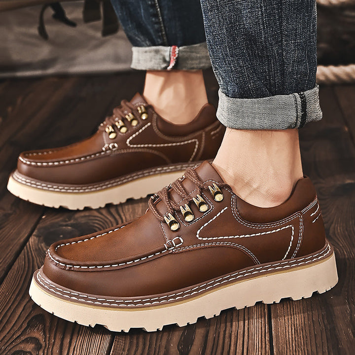 Men’s Classic Leather Lace-Up Shoes