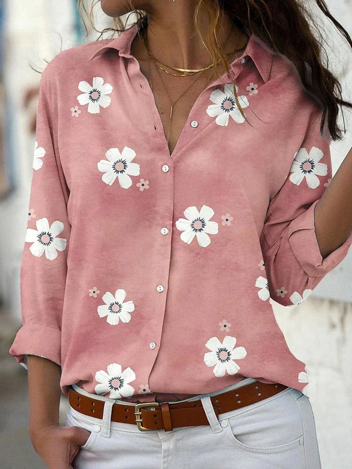 Women's Floral Blouse | Button Front